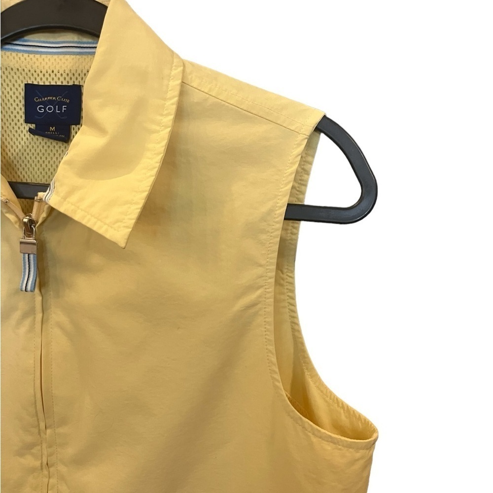 Charter Club Golf Yellow Vest Size 14 - Picture 5 of 10